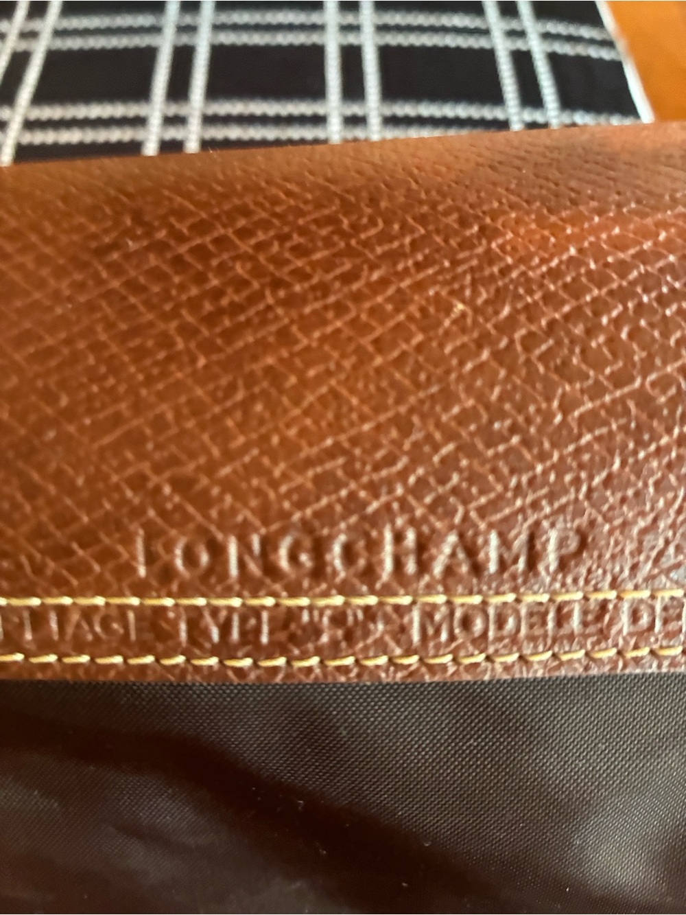 Longchamp Le Pliage Top-Handle Bag chocolate brown small tote purse - Picture 4 of 7